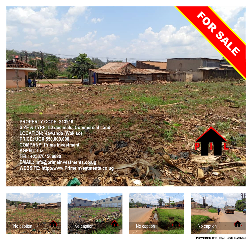 Commercial Land  for sale in Kawanda Wakiso Uganda, code: 213219