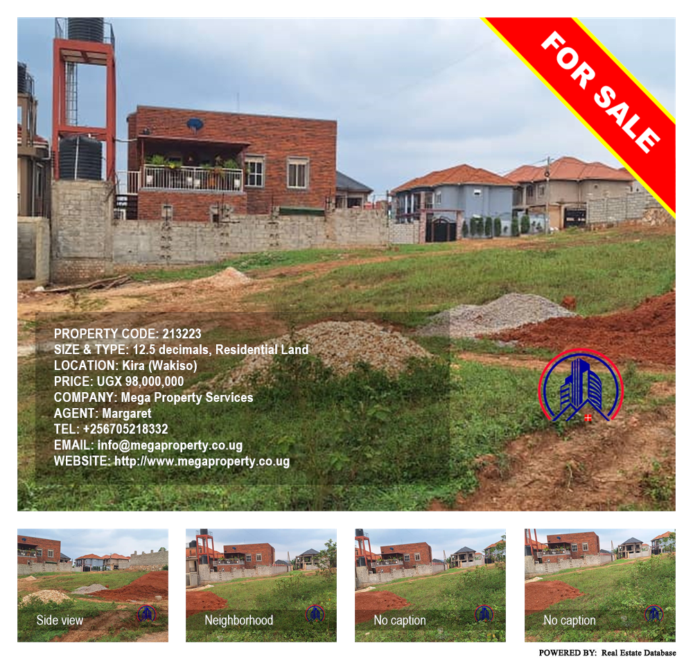 Residential Land  for sale in Kira Wakiso Uganda, code: 213223