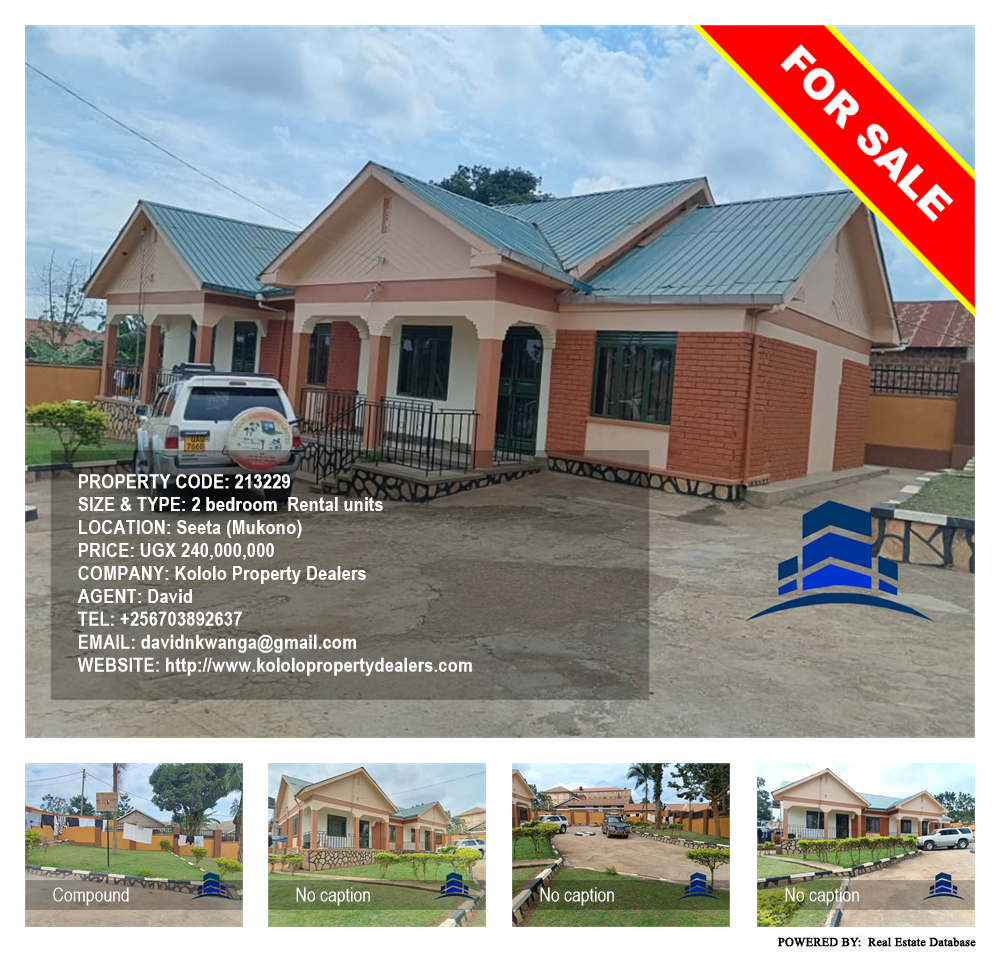 2 bedroom Rental units  for sale in Seeta Mukono Uganda, code: 213229