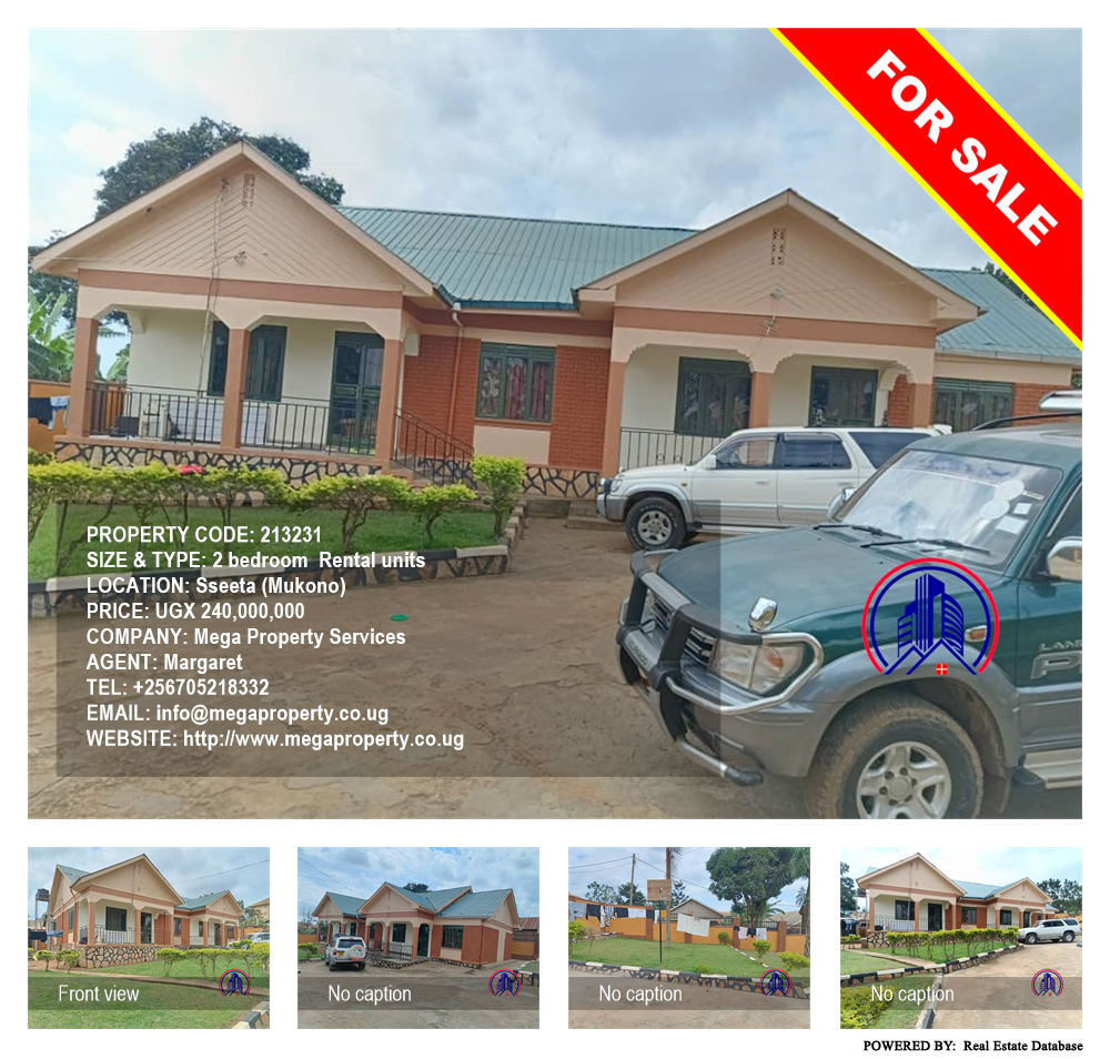 2 bedroom Rental units  for sale in Sseeta Mukono Uganda, code: 213231