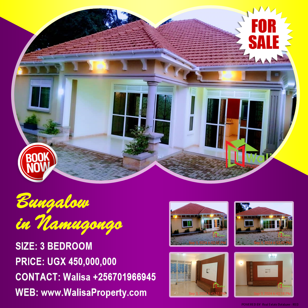 3 bedroom Bungalow  for sale in Namugongo Wakiso Uganda, code: 213237