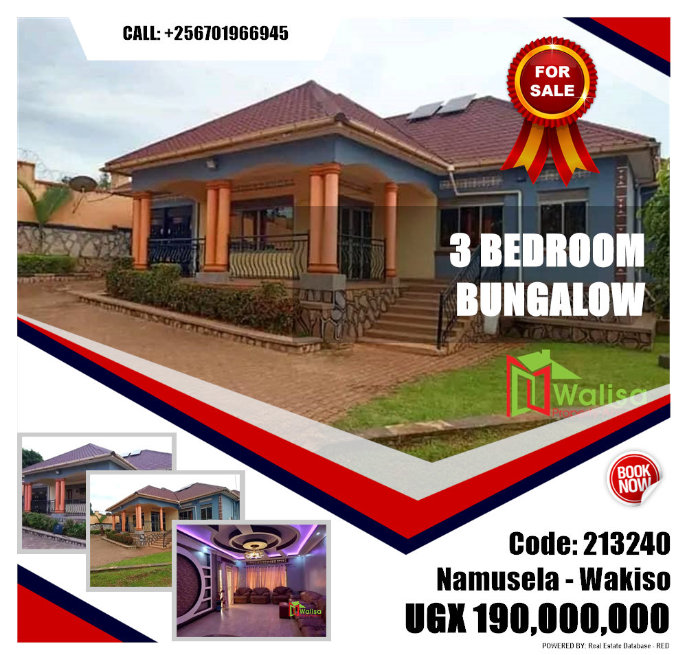 3 bedroom Bungalow  for sale in Namusela Wakiso Uganda, code: 213240