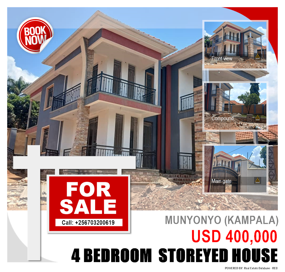 4 bedroom Storeyed house  for sale in Munyonyo Kampala Uganda, code: 213252