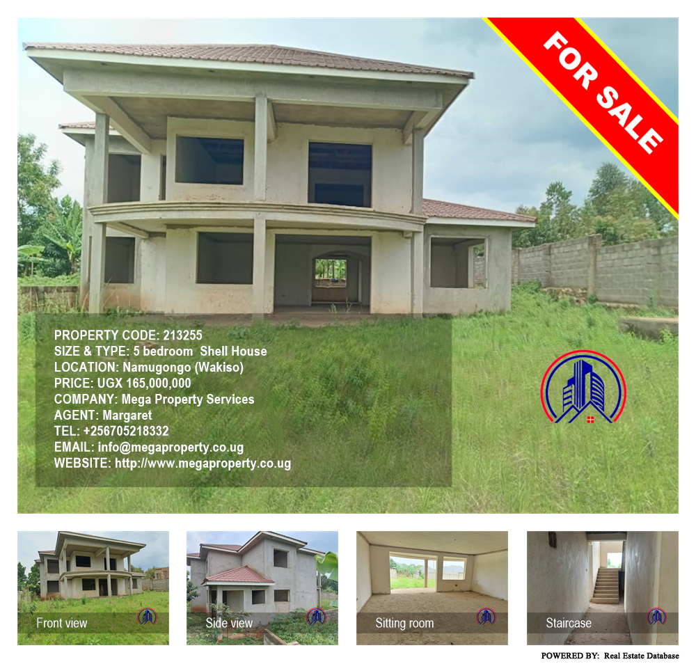 5 bedroom Shell House  for sale in Namugongo Wakiso Uganda, code: 213255