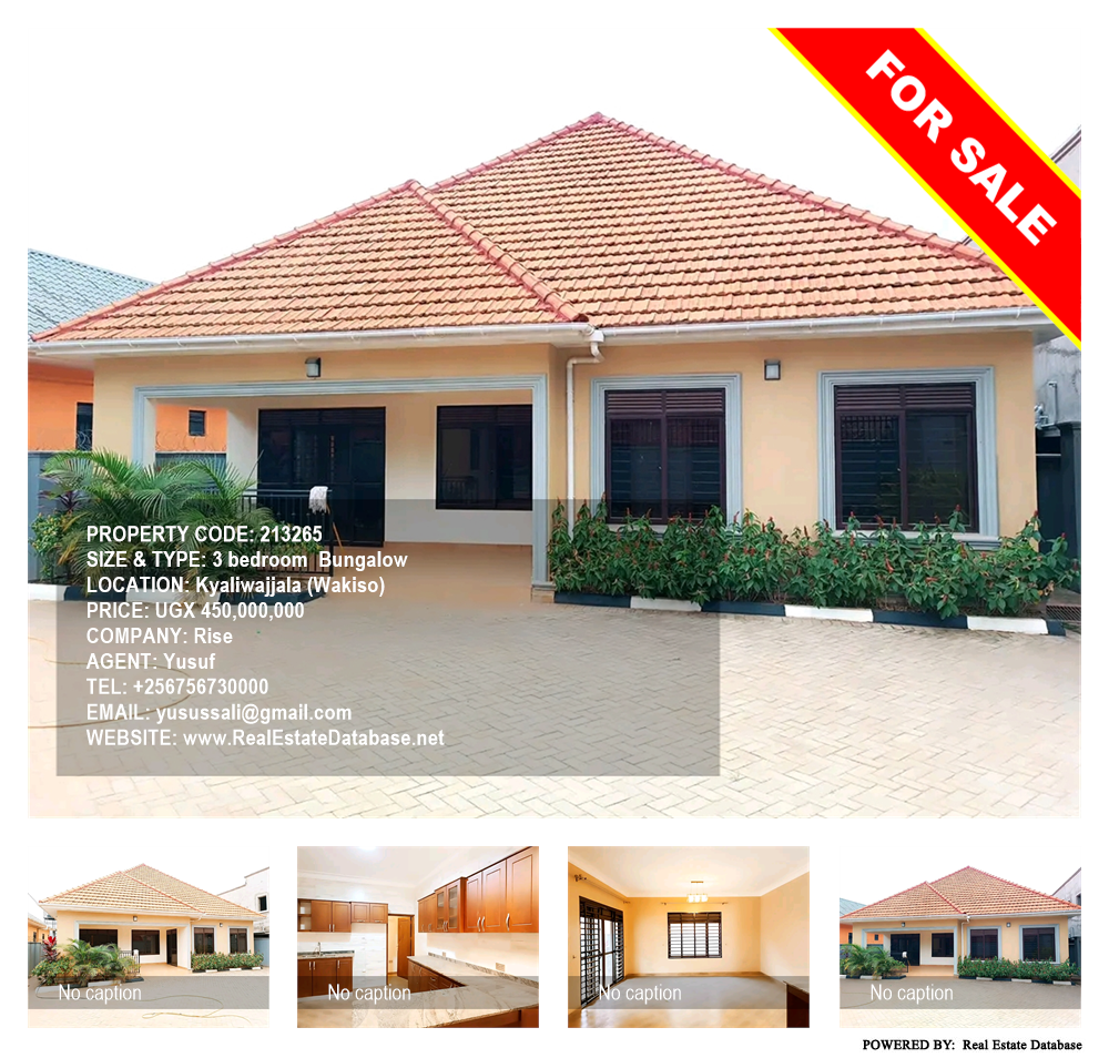 3 bedroom Bungalow  for sale in Kyaliwajjala Wakiso Uganda, code: 213265