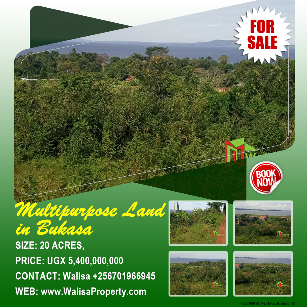 Multipurpose Land  for sale in Bukasa Wakiso Uganda, code: 213270