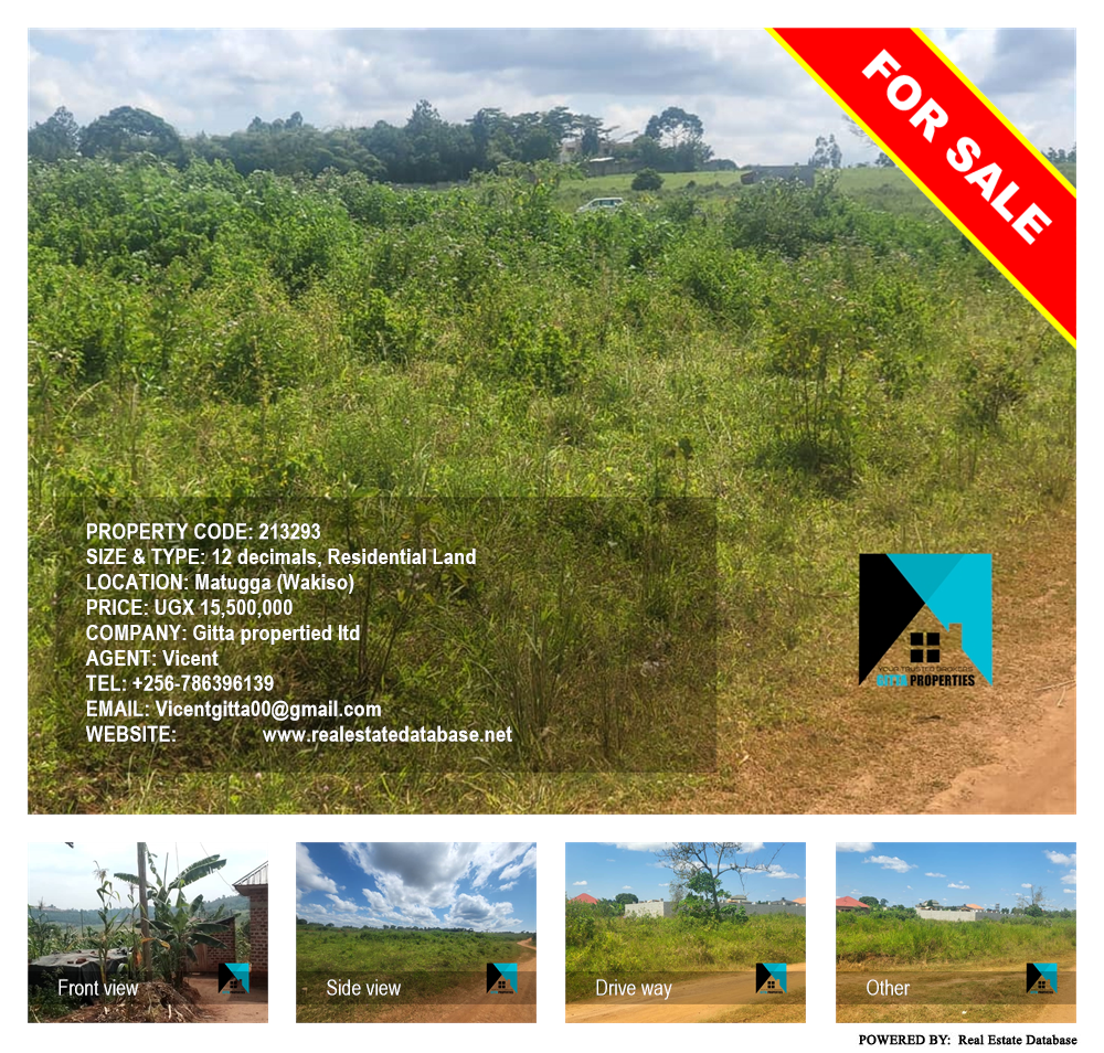 Residential Land  for sale in Matugga Wakiso Uganda, code: 213293