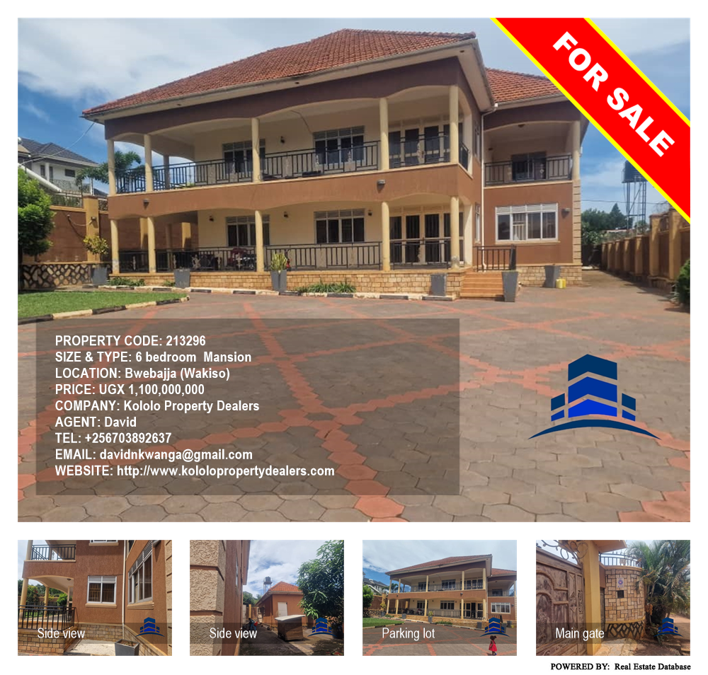 6 bedroom Mansion  for sale in Bwebajja Wakiso Uganda, code: 213296