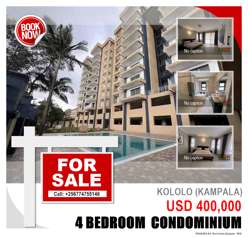 4 bedroom Condominium  for sale in Kololo Kampala Uganda, code: 213312