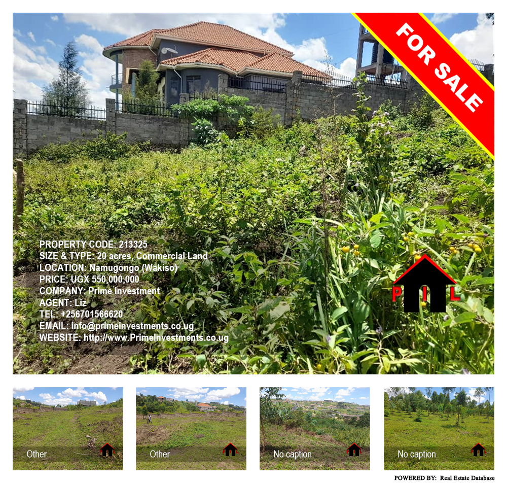 Commercial Land  for sale in Namugongo Wakiso Uganda, code: 213325