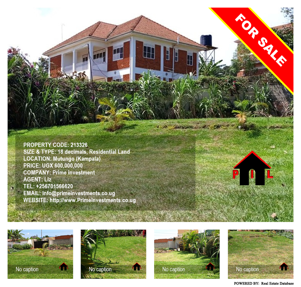 Residential Land  for sale in Mutungo Kampala Uganda, code: 213326