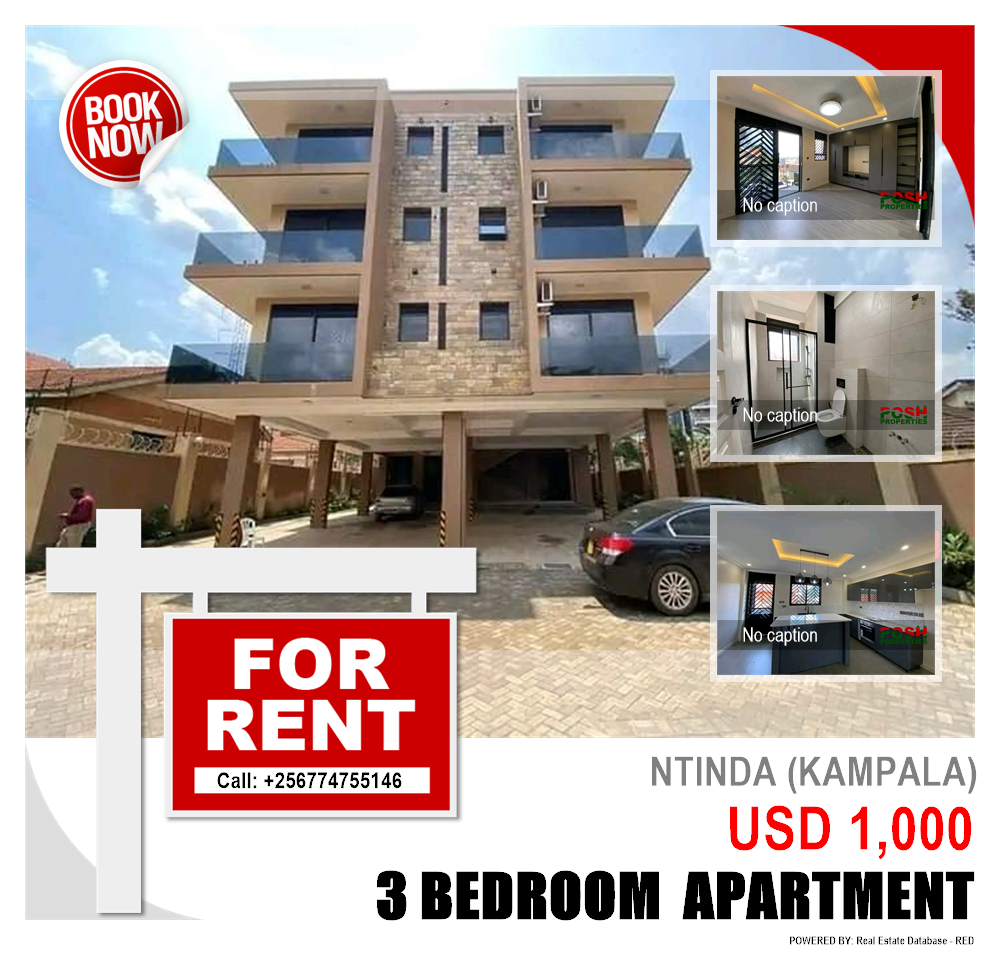 3 bedroom Apartment  for rent in Ntinda Kampala Uganda, code: 213328