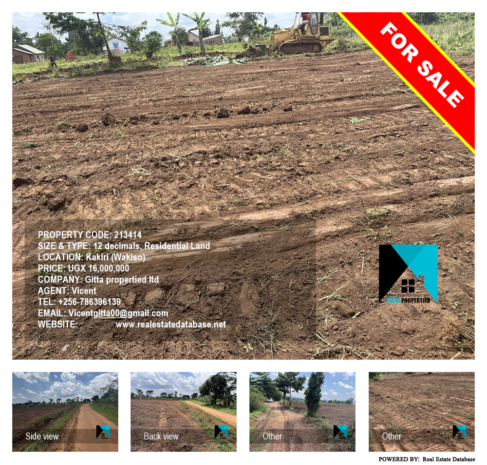 Residential Land  for sale in Kakiri Wakiso Uganda, code: 213414