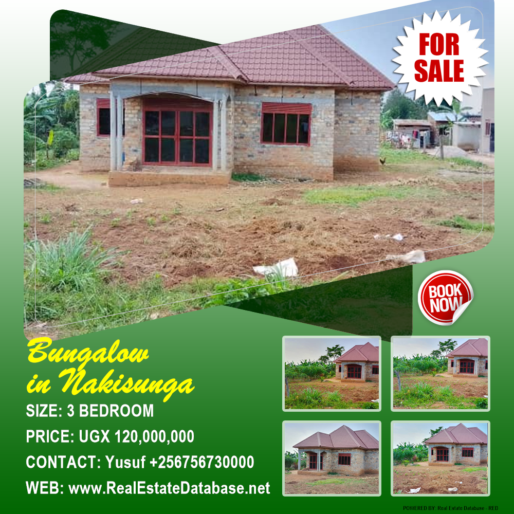 3 bedroom Bungalow  for sale in Nakisunga Mukono Uganda, code: 213444