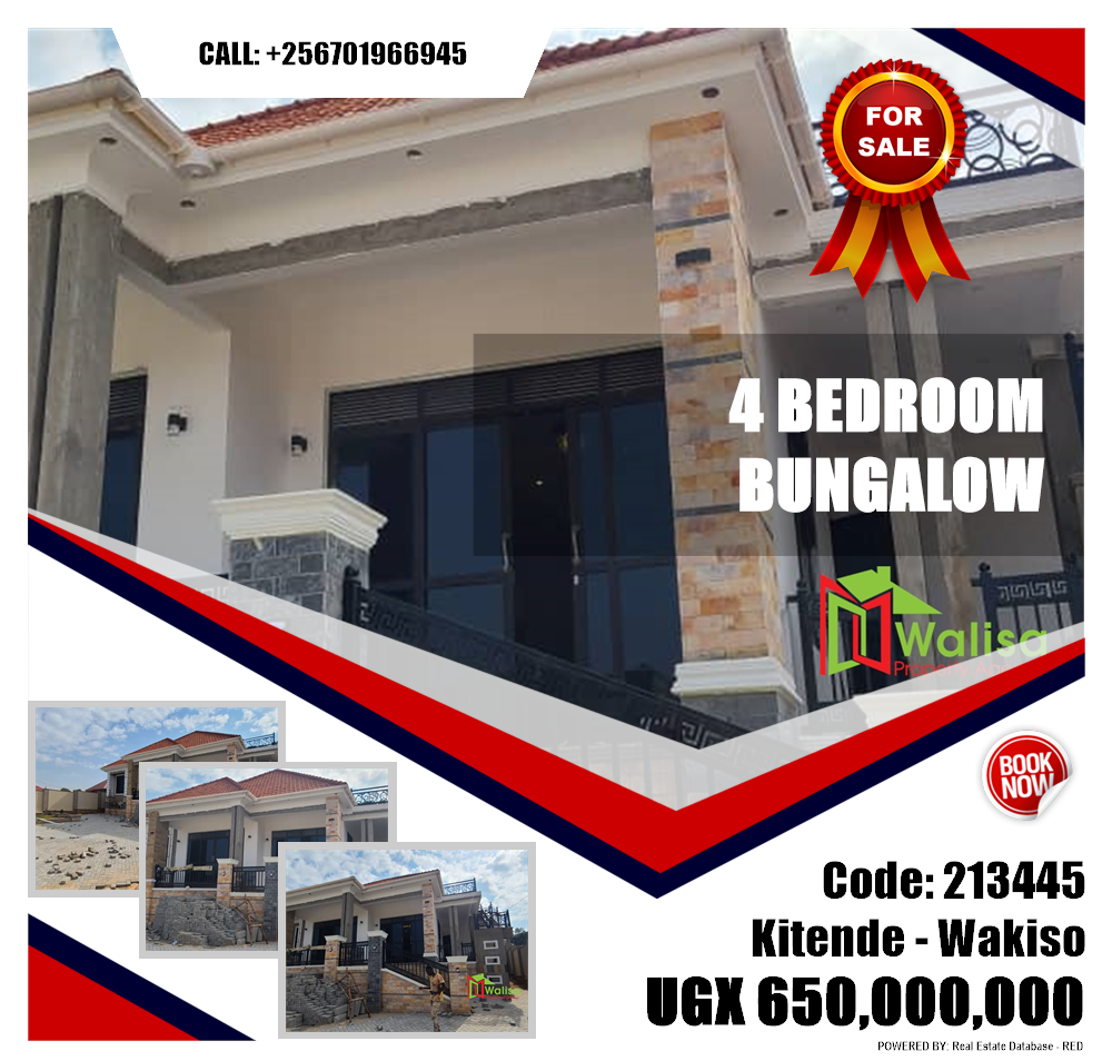 4 bedroom Bungalow  for sale in Kitende Wakiso Uganda, code: 213445