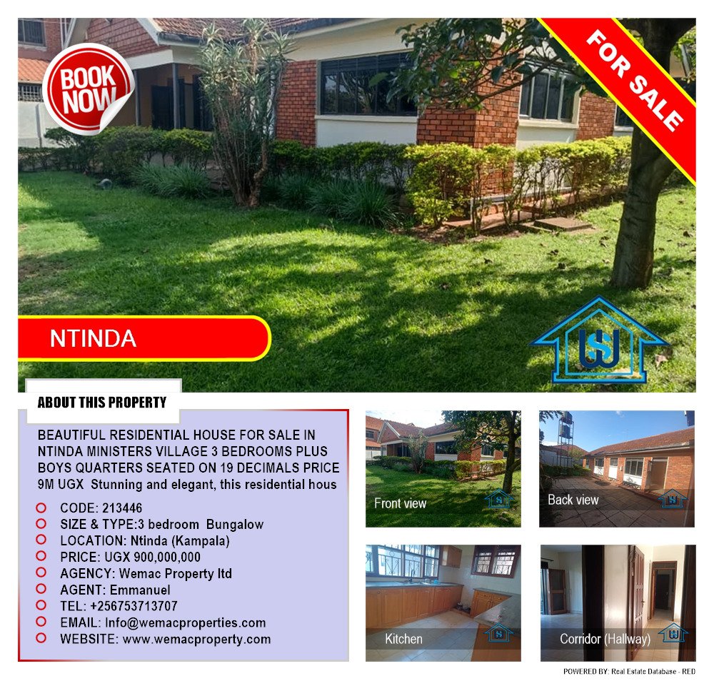 3 bedroom Bungalow  for sale in Ntinda Kampala Uganda, code: 213446