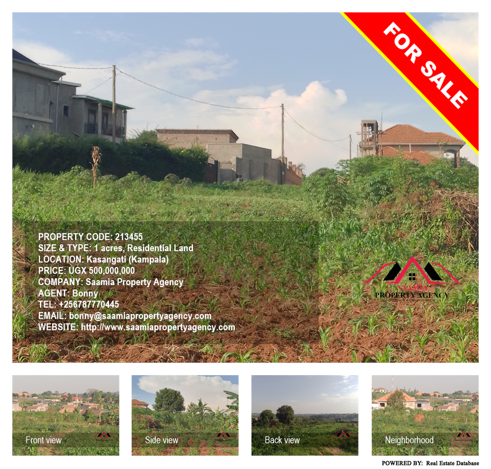 Residential Land  for sale in Kasangati Kampala Uganda, code: 213455