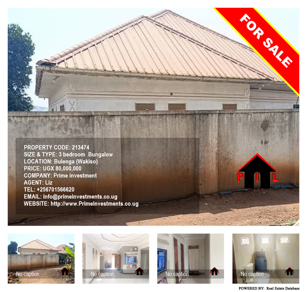 3 bedroom Bungalow  for sale in Bulenga Wakiso Uganda, code: 213474