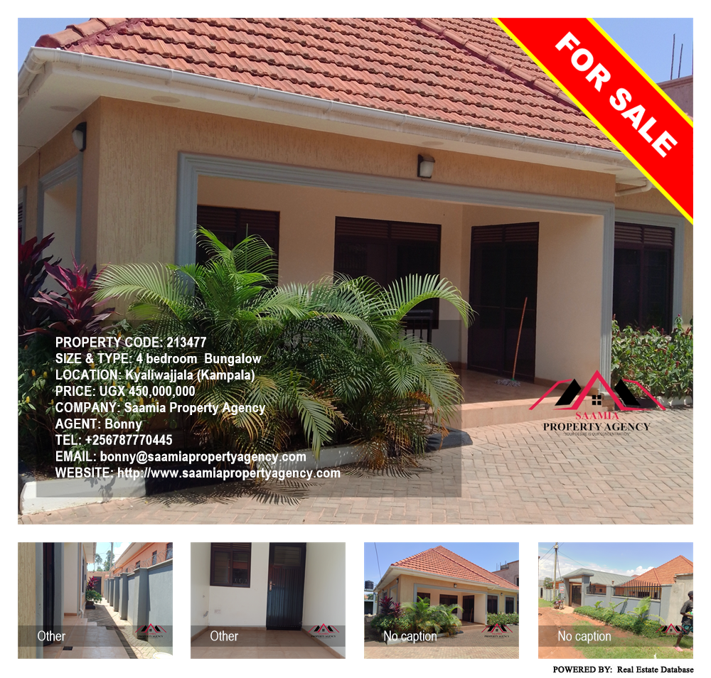 4 bedroom Bungalow  for sale in Kyaliwajjala Kampala Uganda, code: 213477