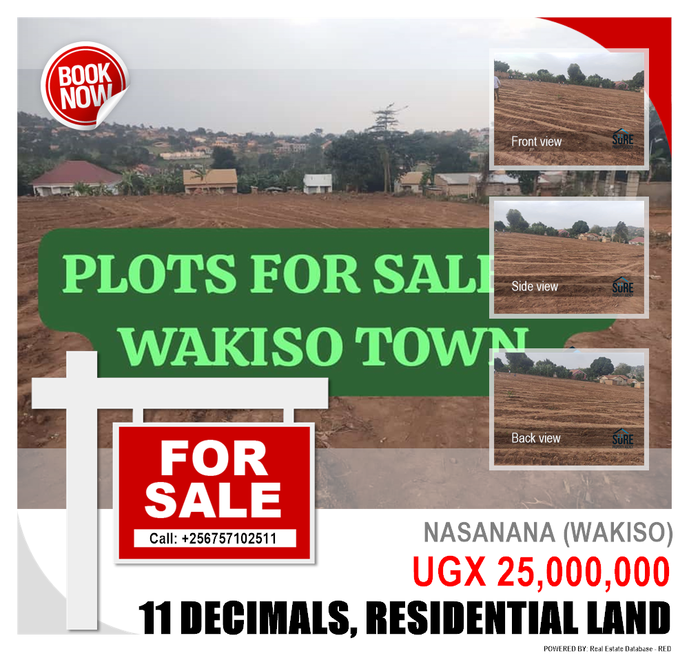 Residential Land  for sale in Nasanana Wakiso Uganda, code: 213534