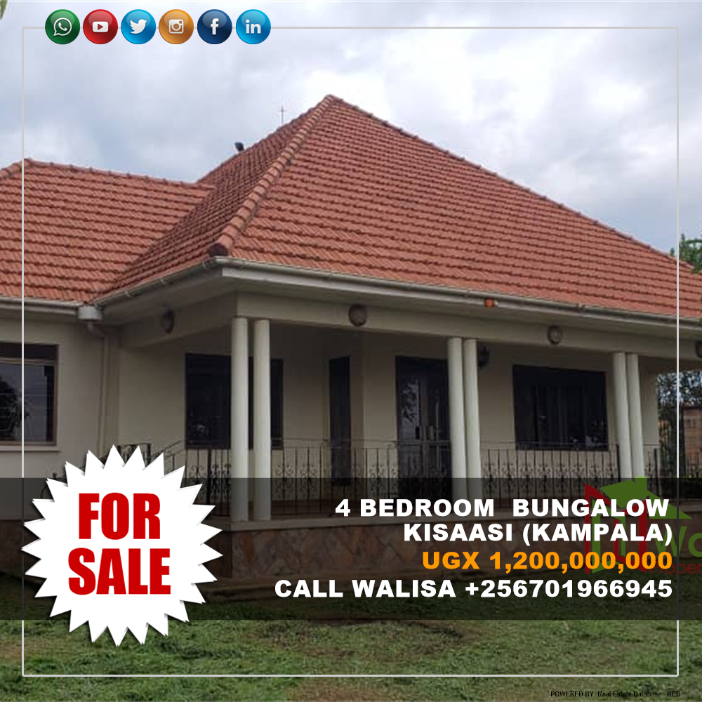 4 bedroom Bungalow  for sale in Kisaasi Kampala Uganda, code: 213539