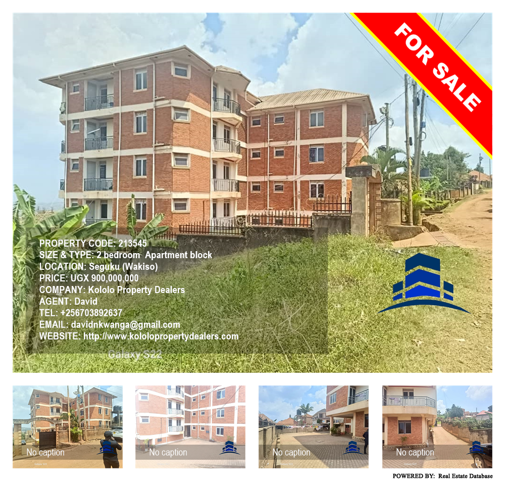 2 bedroom Apartment block  for sale in Seguku Wakiso Uganda, code: 213545