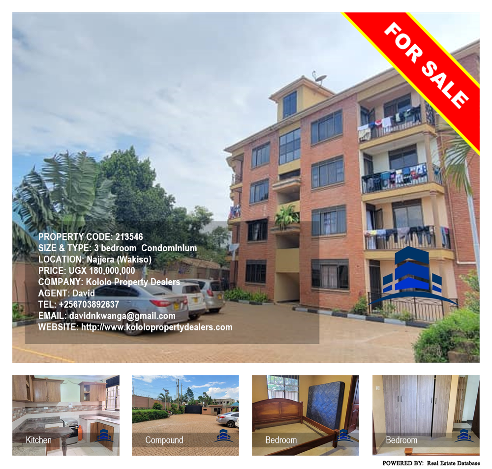 3 bedroom Condominium  for sale in Najjera Wakiso Uganda, code: 213546