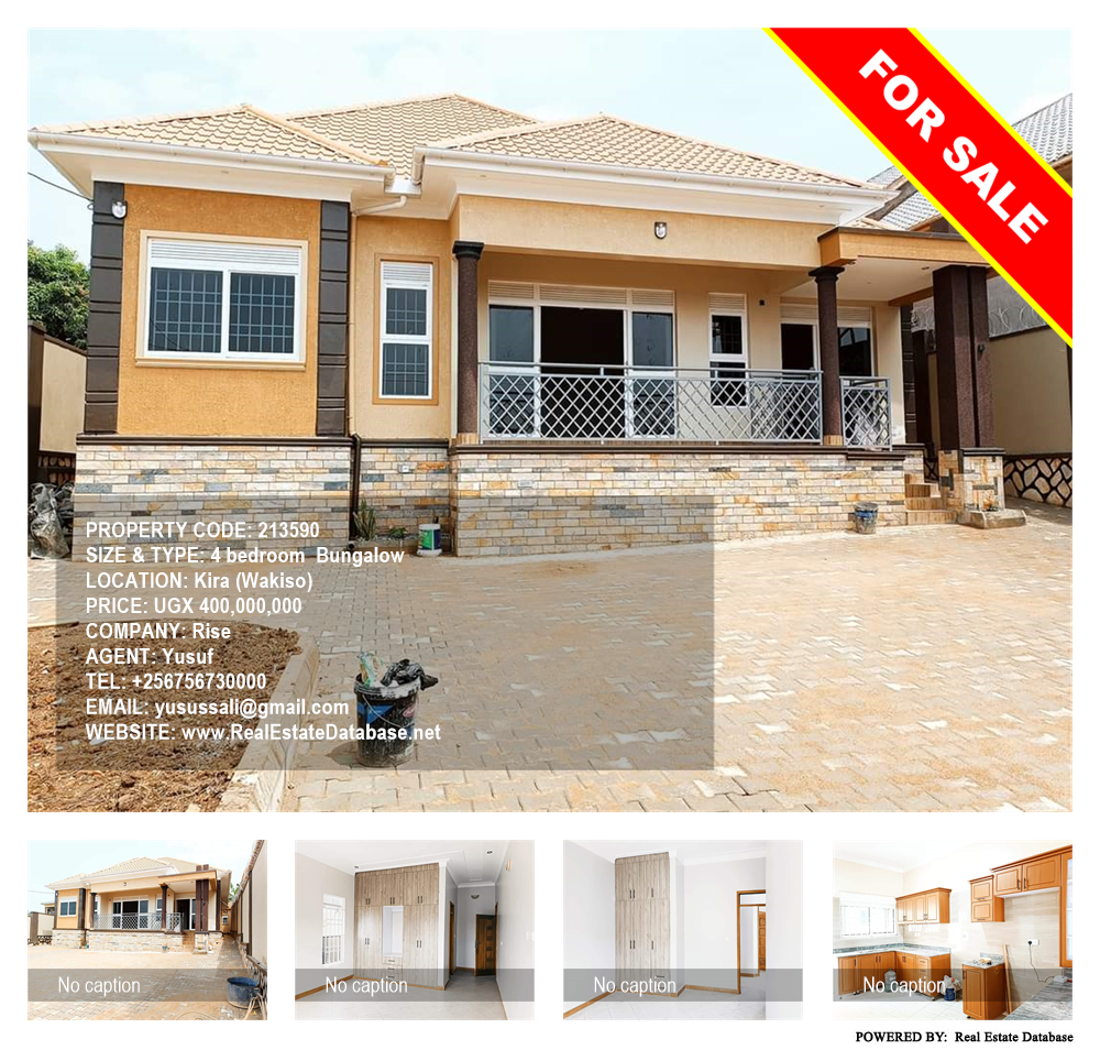 4 bedroom Bungalow  for sale in Kira Wakiso Uganda, code: 213590