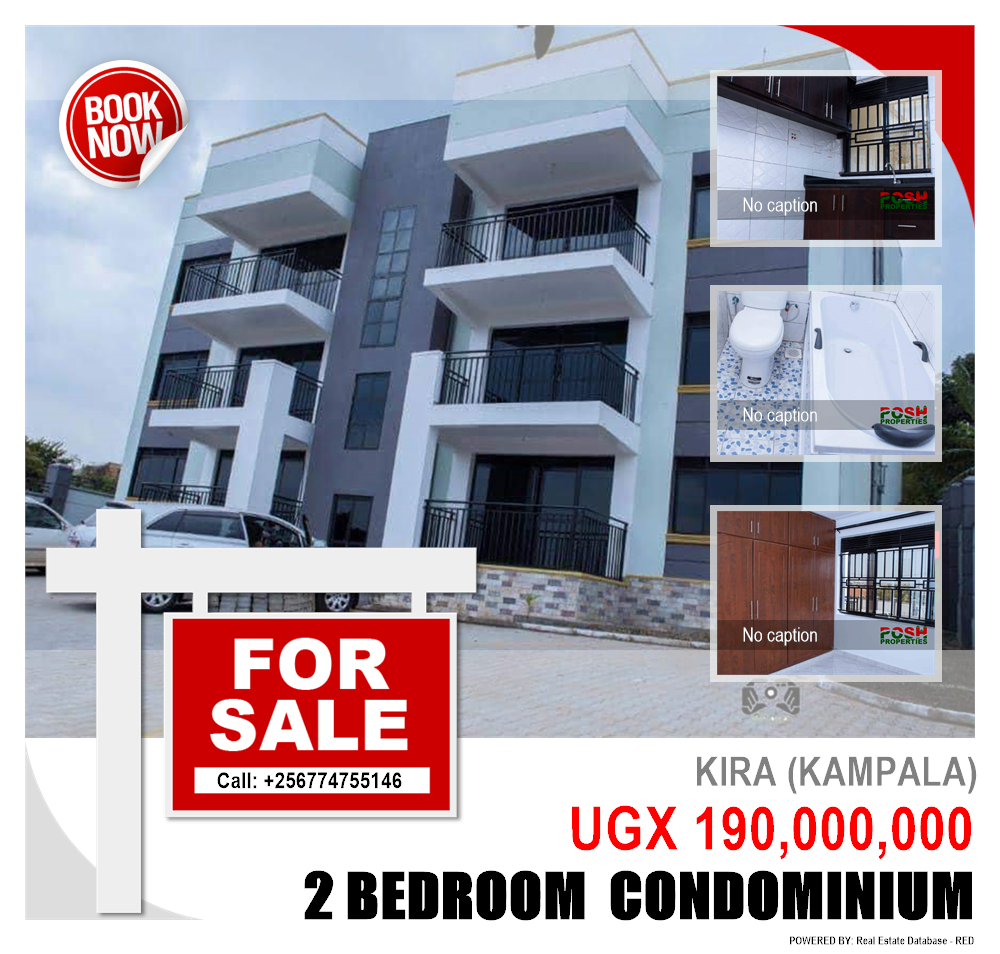 2 bedroom Condominium  for sale in Kira Kampala Uganda, code: 213600