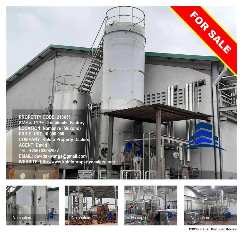 Factory  for sale in Namanve Mukono Uganda, code: 213633