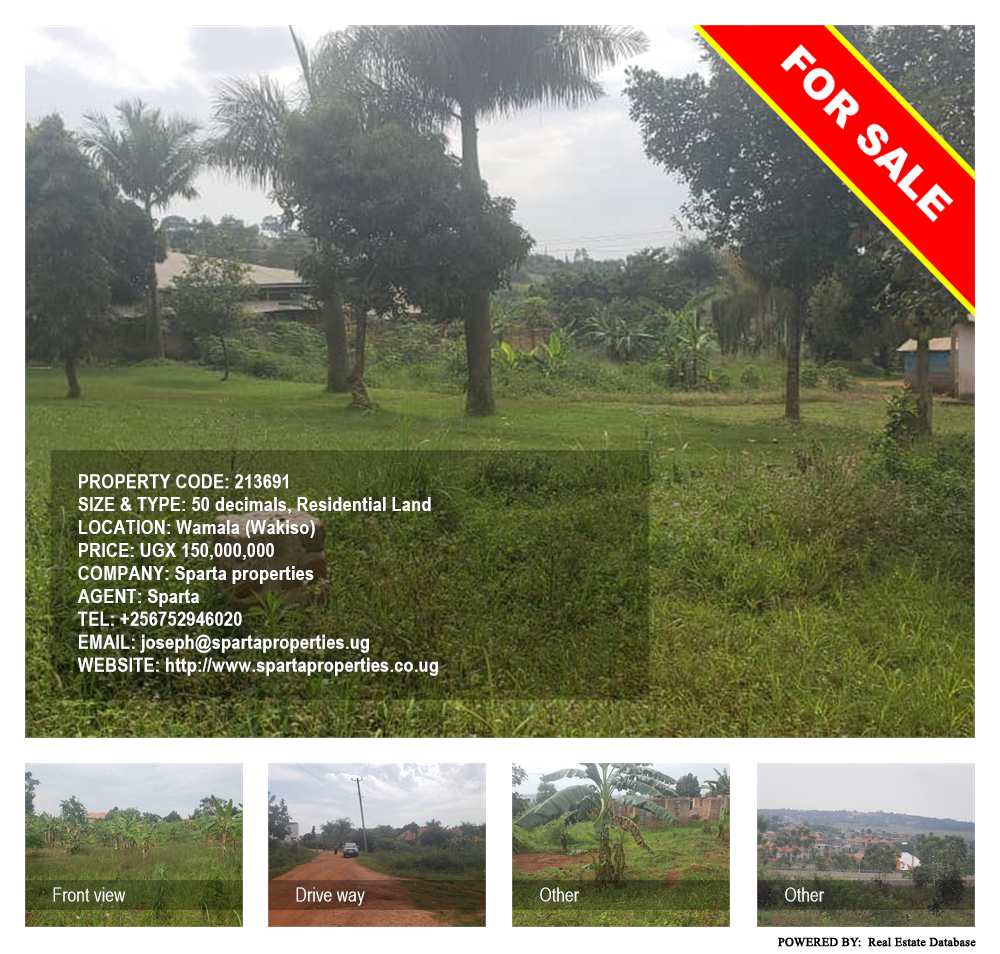 Residential Land  for sale in Wamala Wakiso Uganda, code: 213691