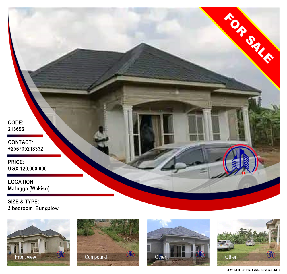 3 bedroom Bungalow  for sale in Matugga Wakiso Uganda, code: 213693