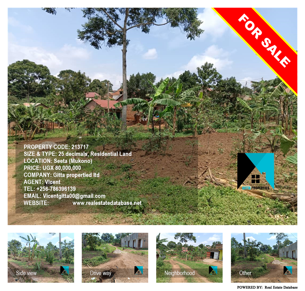 Residential Land  for sale in Seeta Mukono Uganda, code: 213717