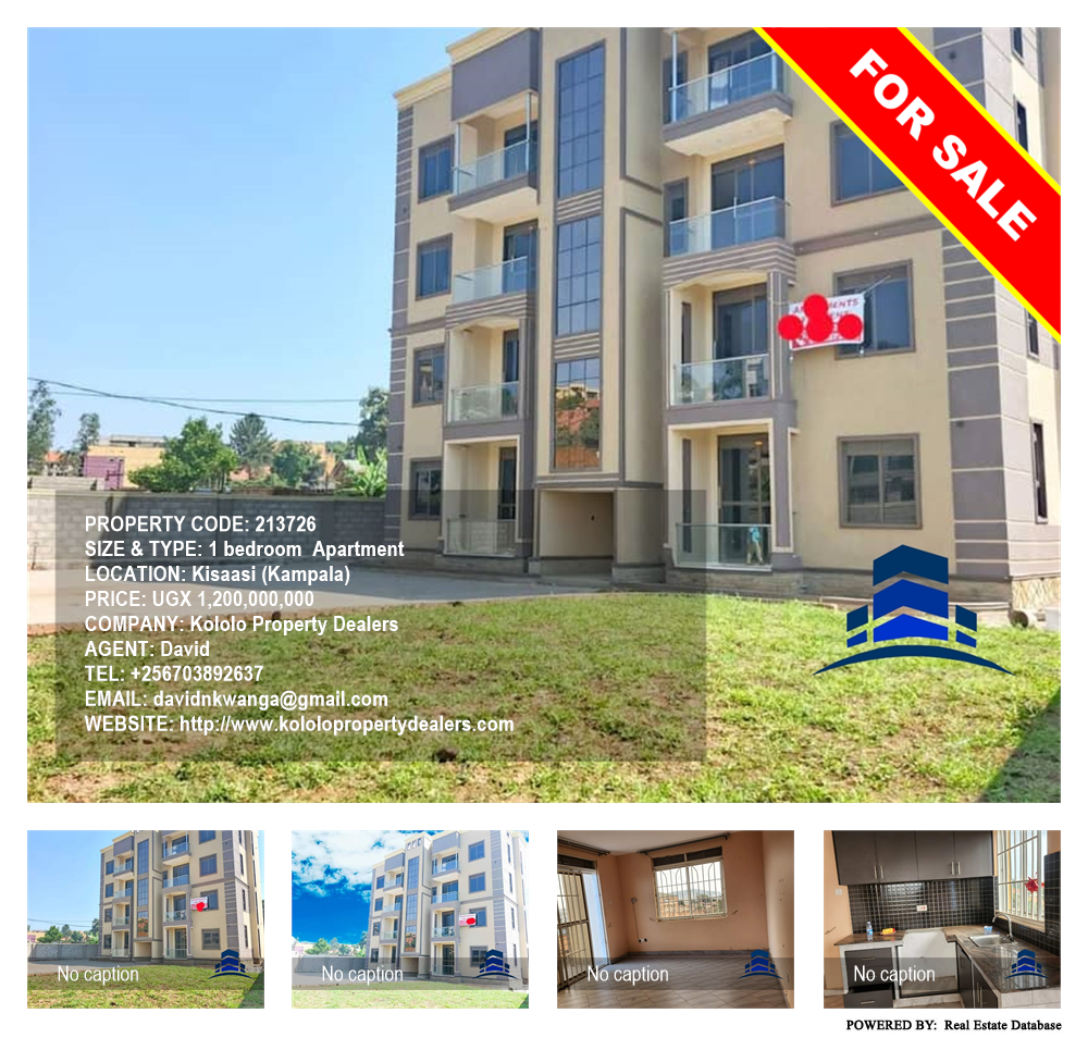 1 bedroom Apartment  for sale in Kisaasi Kampala Uganda, code: 213726