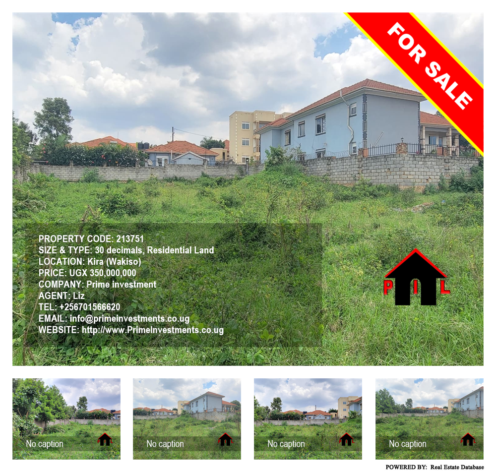 Residential Land  for sale in Kira Wakiso Uganda, code: 213751