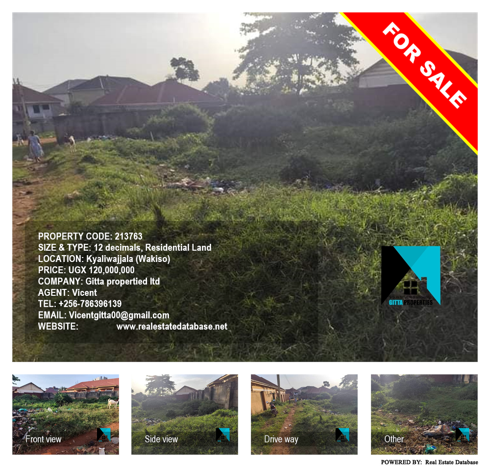 Residential Land  for sale in Kyaliwajjala Wakiso Uganda, code: 213763