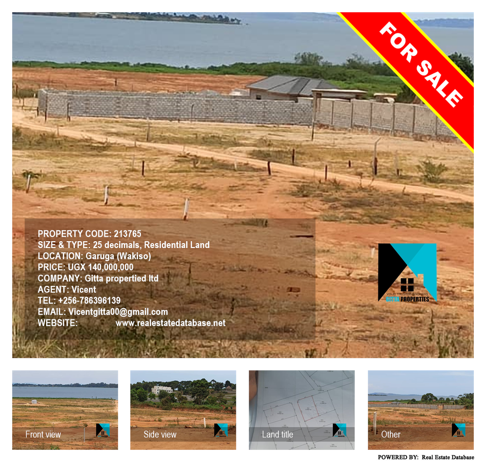 Residential Land  for sale in Garuga Wakiso Uganda, code: 213765