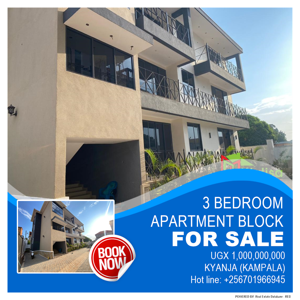 3 bedroom Apartment block  for sale in Kyanja Kampala Uganda, code: 213799