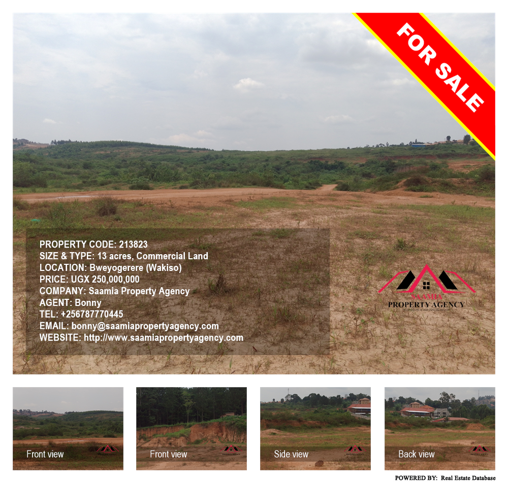 Commercial Land  for sale in Bweyogerere Wakiso Uganda, code: 213823