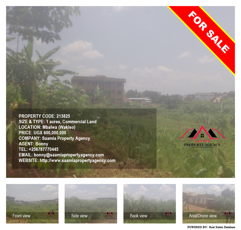 Commercial Land  for sale in Mbalwa Wakiso Uganda, code: 213825