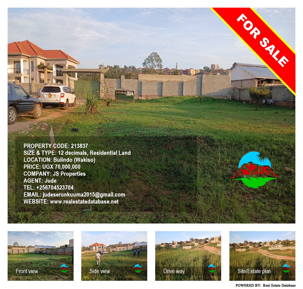 Residential Land  for sale in Bulindo Wakiso Uganda, code: 213837