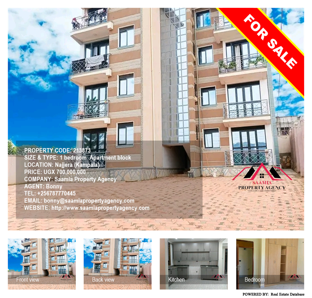 1 bedroom Apartment block  for sale in Najjera Kampala Uganda, code: 213873