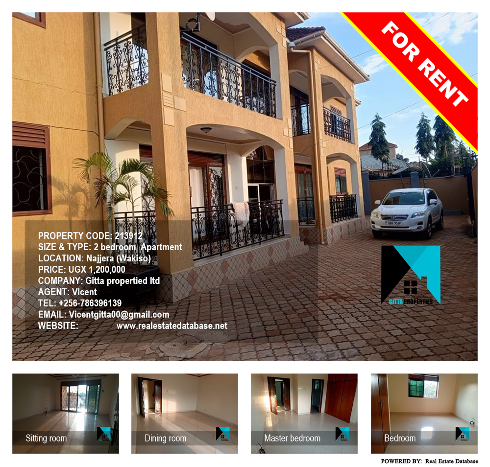 2 bedroom Apartment  for rent in Najjera Wakiso Uganda, code: 213912