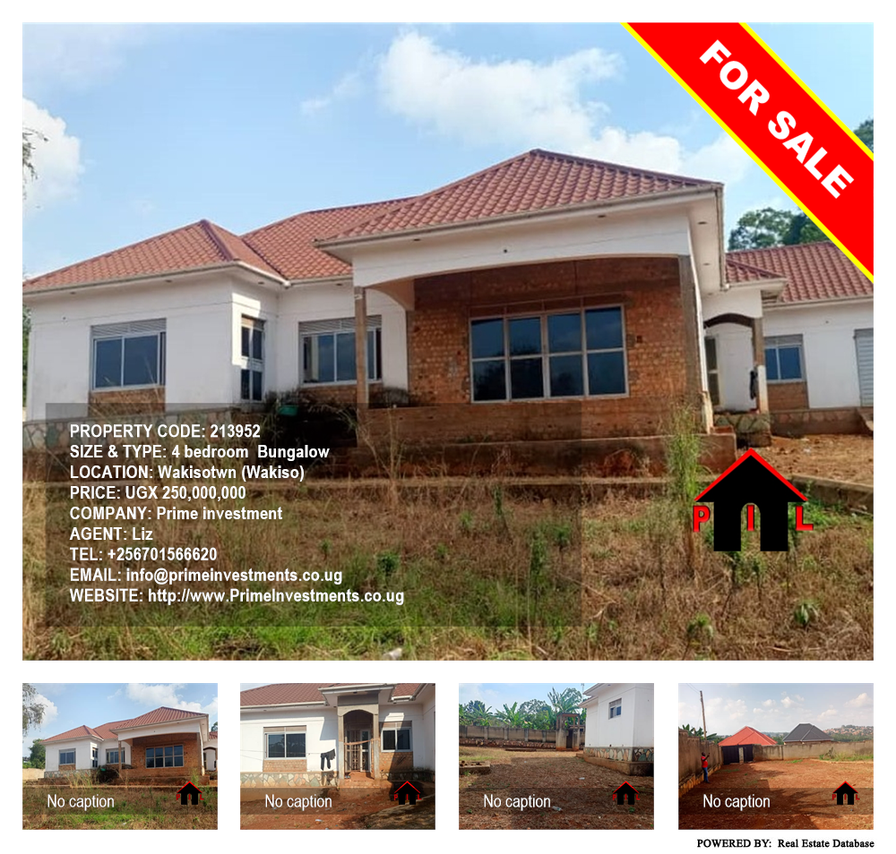 4 bedroom Bungalow  for sale in Wakisotwn Wakiso Uganda, code: 213952