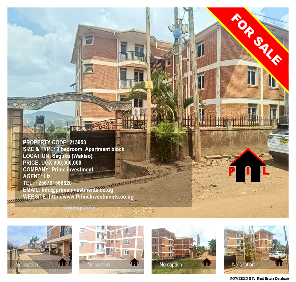 2 bedroom Apartment block  for sale in Seguku Wakiso Uganda, code: 213953