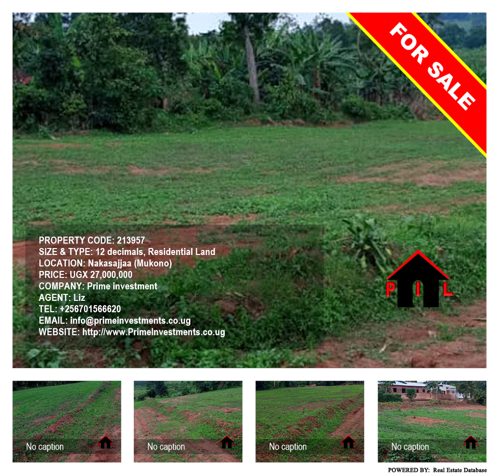 Residential Land  for sale in Nakasajjaa Mukono Uganda, code: 213957