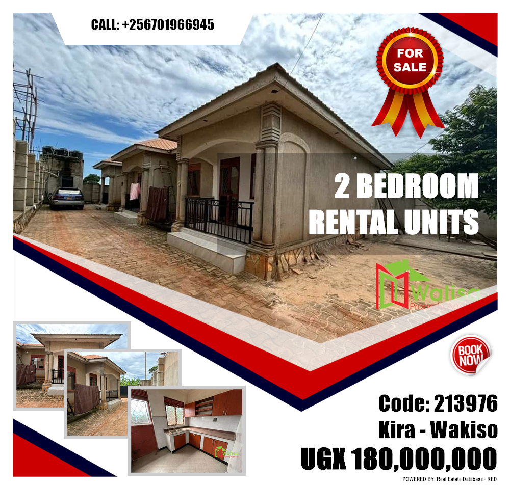 2 bedroom Rental units  for sale in Kira Wakiso Uganda, code: 213976