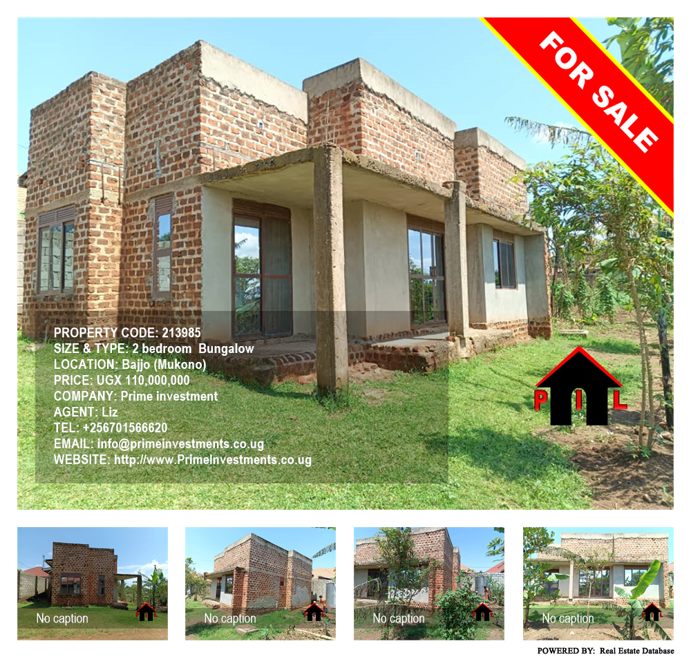 2 bedroom Bungalow  for sale in Bajjo Mukono Uganda, code: 213985