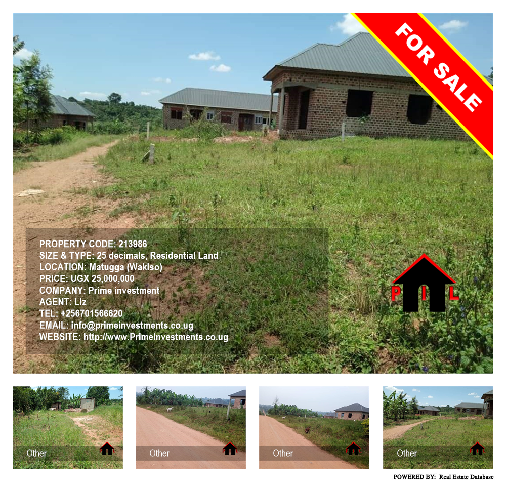 Residential Land  for sale in Matugga Wakiso Uganda, code: 213986