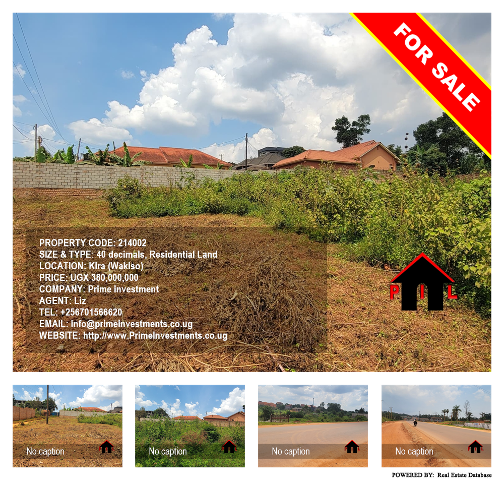 Residential Land  for sale in Kira Wakiso Uganda, code: 214002